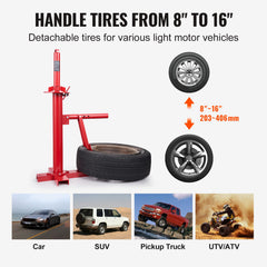 Manual Tire Changer, Portable Hand Bead Breaker Mounting Tool for 203 - 406 mm Tires, Compatible with Car Truck Trailer, Tire Mounting Machine for Home Garage Small Auto Shop