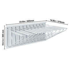 Wall Mount Blueprint Storage Rack Blueprint Holder with 12 Pivot Brackets