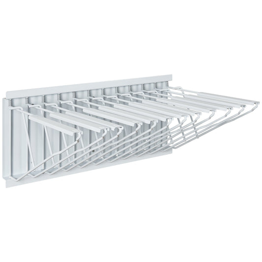 Wall Mount Blueprint Storage Rack Blueprint Holder with 12 Pivot Brackets
