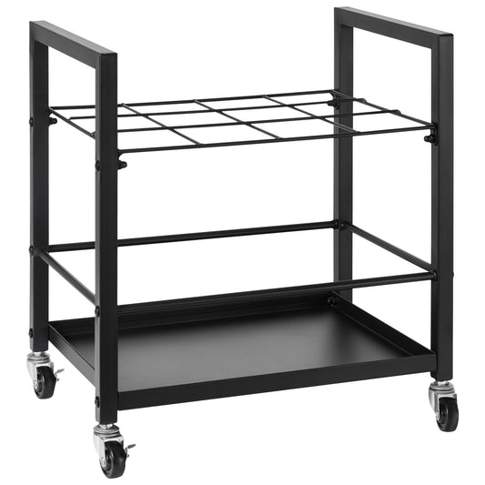 Blueprint Storage Rack, 12 Slots Blueprint Holder with Wheels, Mobile Metal Blueprint Storage Cart for Map Poster Architectural Construction Plan, Roll File Organizer for Home, Office, School