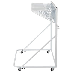 Mobile Blueprint Storage Rack, Plan Holder with 12 Pivot Brackets, Mobile Blueprint Holder Adjustable Height & Length, Poster Display Rack for Office and Home (Rack Only Without Clamps)