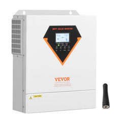 Hybrid Solar Inverter, 3500W, All in One Pure Sine Wave Power Inverter Charger, 220V AC, with Built-in 100A MPPT Solar Charger Controller, for Off-Grid System Lead Acid Lithium Battery