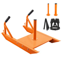 Weight Power Pull Push Sled Fitness Strength Speed Training Sled Orange