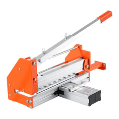 304.8mm Vinyl Floor Cutter, 12mm Thick Laminate Flooring Cutter with Upgraded Labor-Saving Aluminum-Alloy Lever, Telescoping Support Plate, Cuts Certain Engineered Wood, LVT, VCT, SPC, LVP, WPC