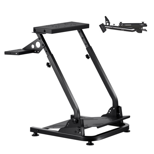 Racing Wheel Stand, Adjustable & Foldable Simulator Stand for Logitech G29 G27 G920 G923, Thrustmaster T300RS T300GT T248 TS-PC TSXW Gaming Cockpit,Pedals Simulator NOT Included