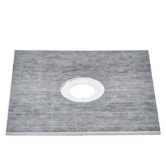 Shower Curb Kit, 914x914mm Shower Pan Kit with 160mm Central Drain, Lightweight EPS Shower Installation Kits with 2 Waterproof Cloths, Shower Pan Slope Sticks Fit for Bathroom