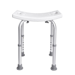 Shower Chair, Adjustable Height Shower Stool with Built-in Handles, Shower Seat for Inside Shower or Tub, Non-Slip Bench Bathtub Stool Seat for Elderly Disabled Handicap, 158.8 kg Capacity
