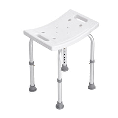 Shower Chair, Adjustable Height Shower Stool with Built-in Handles, Shower Seat for Inside Shower or Tub, Non-Slip Bench Bathtub Stool Seat for Elderly Disabled Handicap, 158.8 kg Capacity