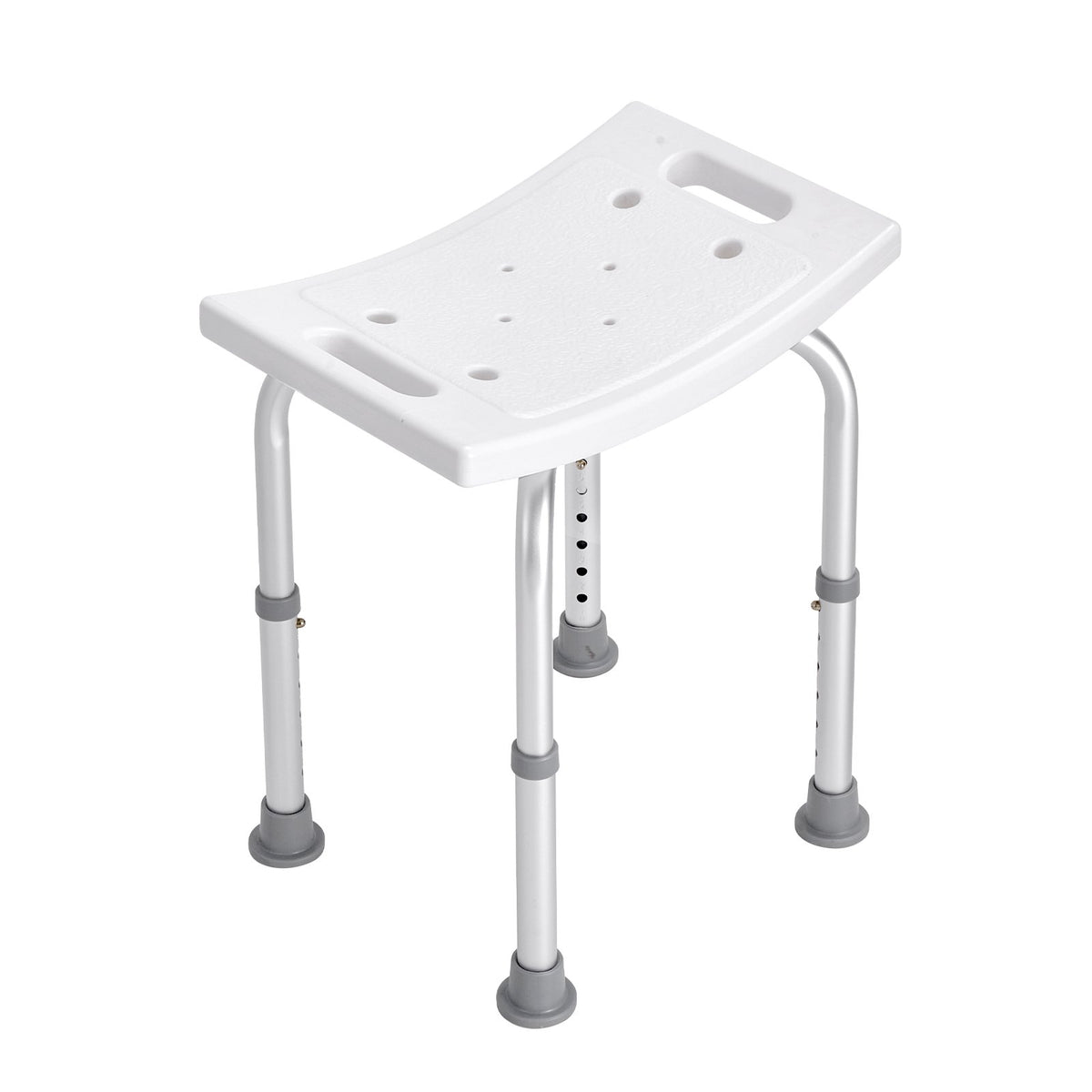 Shower Chair, Adjustable Height Shower Stool with Built-in Handles, Shower Seat for Inside Shower or Tub, Non-Slip Bench Bathtub Stool Seat for Elderly Disabled Handicap, 158.8 kg Capacity
