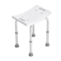 Shower Chair, Adjustable Height Shower Stool with Built-in Handles, Shower Seat for Inside Shower or Tub, Non-Slip Bench Bathtub Stool Seat for Elderly Disabled Handicap, 158.8 kg Capacity