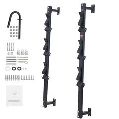 3-Place Weeder Trimmer Rack Holder for Open Landscape Trailer Lockable