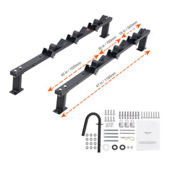 3-Place Weeder Trimmer Rack Holder for Open Landscape Trailer Lockable
