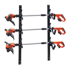 3-Place Weeder Trimmer Rack Holder for Open Landscape Trailer Lockable