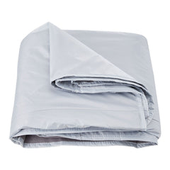 Camping Blanket 2 m x 1.5 m Wearable Warm Stadium Blanket Light Grey.