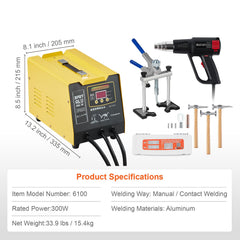 Spot Welder Dent Puller 300W Stud Welder Dent Repair for Aluminum Car Body