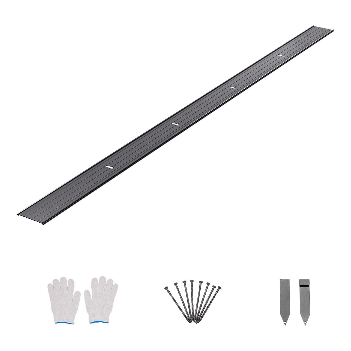 Metal Landscape Edging, 8 Packs 72 in Rust-Resistant Aluminum Alloy Landscape Edging, Bendable Garden Edging Border, Heavy Duty Lawn Edging Fence for Flower Bed Yard Pathway