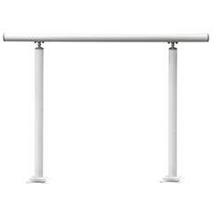 Handrail Outdoor Stairs, 3ft, 34 Inch Outdoor Handrail, Outdoor Stair Railing Adjustable from 0 to 60 Degrees Handrail for Stairs Outdoor White Aluminum Stair Railing for Garden, Office Area