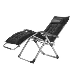 Zero Gravity Chair, 26 inch Zero Gravity Recliner Lounge Chair for Indoor and Outdoor, Adjustable Anti Gravity Chair with Cushion, Headrest, Footrest, and Cupholder, 500 lbs, Black