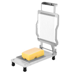 Cheese Cutter with Wire, 0.2" Ultra-Thin Cheeser Butter Cutting Blade, Detachable Cheese Slicer Wire, Aluminum Alloy Commercial Cheese Slicer with 316 Stainless Steel Knife Wire, Kitchen Cooking