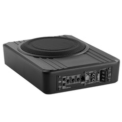 8" 400W Underseat Car Subwoofer, Slim Powered Car Subwoofers Under the Seat, Low Profile Audio Sub Built-in Amplifier, High/Low Level Input & Volume Controller for SUVs, Car, Truck, RV