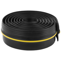 Garage Door Threshold Seal Strip, 12 FT Universal Garage Door Floor Seal Strip with Adhesive, Garage Door Bottom Weatherproof Strip, Upgraded Thick PVC DIY Weather Stripping Replacement, Black