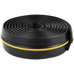 Garage Door Threshold Seal Strip, 16.5 FT Universal Garage Door Floor Seal Strip with Adhesive, Garage Door Bottom Weatherproof Strip, Upgraded Thick PVC DIY Weather Stripping Replacement, Black