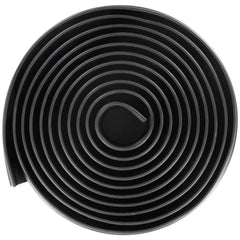 Garage Door Threshold Seal Strip, 20 FT Universal Garage Door Floor Seal Strip with Adhesive, Garage Door Bottom Weatherproof Strip, Upgraded Thick PVC DIY Weather Stripping Replacement, Black