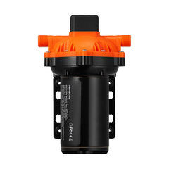 Water Diaphragm Pump, 20.8 LPM Flow, 4.8 bar Rated Pressure (2.8-6.9 bar Adjustable), 12.7 mm MNPT Self Priming Sprayer Pump with Pressure Switch for RV Camper Marine Boat Lawn, FCC Certified