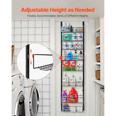8-Tier Over the Door Pantry Organizer Hanging Storage Rack Adjustable