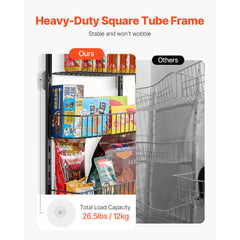 8-Tier Over the Door Pantry Organizer Hanging Storage Rack Adjustable