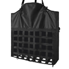 Hay Bag for Horses, 55 x 18.5 x 64 cm, 46 x 46 mm Holes, Premium Nylon Construction with PVC Waterproof Coating, Adjustable Hanging Straps and Metal Hooks, Slow Feed Hay Bag for Horses