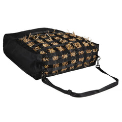 Hay Bag for Horses, 55 x 18.5 x 64 cm, 46 x 46 mm Holes, Premium Nylon Construction with PVC Waterproof Coating, Adjustable Hanging Straps and Metal Hooks, Slow Feed Hay Bag for Horses