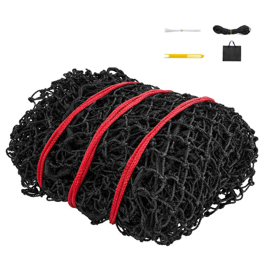 Round Bale Hay Net, 1.5 x 1.5 x 1.5 m, 44.45 x 44.45 mm Holes, PE Material, Reinforced Knotted Design, with Zip Ties, Needle Shuttle, and Repair Twine, Slow Feeder Round Bale Net for Horses