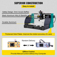 Cnc 3018 Pro 10000RPM Cnc 3018 300×180×45mm Cnc Machine GRBL Control Mini Laser Engraver with Offline Controller 3 Axis laser engraving machine for Carving Milling Plastic Acrylic PVC