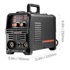 MIG Welder, 130Amp Synergic Mig Welding Machine, 3-in-1 Flux Core MIG/Stick/Lift TIG Multi-Process Welder Machine, Portable Mig Welder with IGBT Inverter Technology & Digital Display Screen