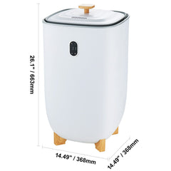 35L Large Towel Warmer Bucket with LED Screen Drying Fuction & Timer White