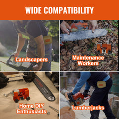 Chainsaw Sharpener Hand Crank Chainsaw Chain Sharpener for 4-22" Chain Saw