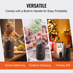 Beer Growler Tap System, 5L Mini Keg, 304 Stainless Steel Pressurized Beer Growler, Keg Growler with Pressure Display, CO2 Regulator Faucet, Leak-Proof Ring For Draft, Homebrew, Craft Beer