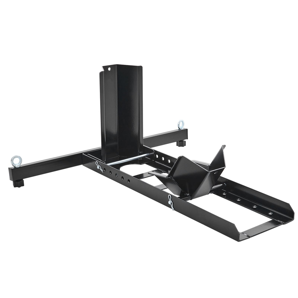 Motorcycle Wheel Chock Upright, 816.5 kg Capacity, Heavy-duty Steel Motorcycle Front Wheel Stand with 6 Adjustable Holes, For 381-558.8 mm Off-Road Motorcycles, Standard Motorcycles