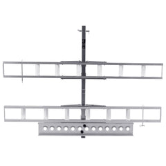 Motorcycle Carrier, 2-Bike 272.15KGS Aluminum Motorcycle Carrier Hitch Mount, Loading Ramp, Scooter Dirt Bike Trailer Hauler, Ratchet Straps and Stabilizer, for Car, Truck with 2" Hitch Receiver