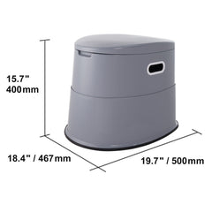 Portable Toilet for Camping, Porta Potty with 5L Detachable Inner Bucket & Removable Paper Holder, Commode with Dual Lids, Travel Toilet for Adults Kids Outdoor Camping Car Long Road Trips