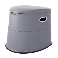 Portable Toilet for Camping, Porta Potty with 5L Detachable Inner Bucket & Removable Paper Holder, Commode with Dual Lids, Travel Toilet for Adults Kids Outdoor Camping Car Long Road Trips