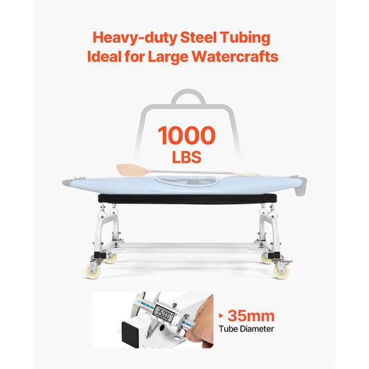 Watercraft PWC Dolly Boat 454 kg Capacity Jet Ski Stand Storage Cart