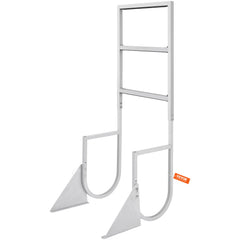 Dock Ladder, Flip-Up 3 Steps, 159 kg Load Capacity, Aluminum Alloy Pontoon Boat Ladder with 50.8 mm Wide Step & Nonslip Rubber Mat, Easy to Install for Ship/Lake/Pool/Marine Boarding