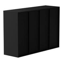 Wood Literature Organizer, 36 Compartments, File Sorter with Removable Shelves, Mailboxes Slot for Office Home Classroom Mailrooms Organization, EPA Certified, Black