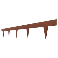 Steel Landscape Edging, 10 Packs 40 x 4.5 in Weather-Resistant & Pre-Rust Metal Landscape Edging, Bendable Garden Edging Border, Heavy Duty Lawn Edging, Flower Bed Yard Pathway Divider