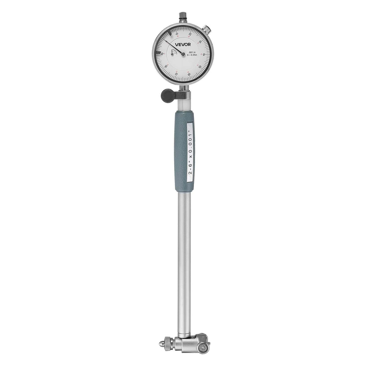 Dial Test Indicator and Bore Gauge Measuring Tool Set, Dial Indicator 0.03 mm Accuracy, 50.8-152.4 mm Bore Range with Rod, Storage Case, Anvils for Industrial Machining Measurements