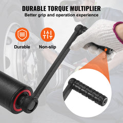 Torque Multiplier, Heavy Duty Torque Multiplier Wrench Set, 1 Inch Drive Lug Nut Wrench Torque Multiplier, 1:64 6800N.m Lug Nut Remover, with 8 Sockets and Storage Case for Truck Trailer RV