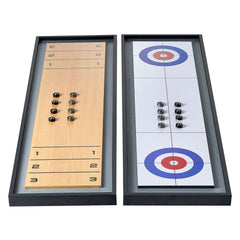 114cm Shuffleboard and Curling 2 in 1 Board Game Portable Tabletop Set