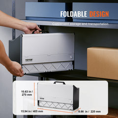 Airbrush Spray Booth, Portable Hobby Airbrush Paint Spray Booth Kit with 4 LED Light, Powerful Dual Exhaust Fans, Turntable and 6 ft Extension Hose, for Painting Models, Arts, Crafts, Cakes